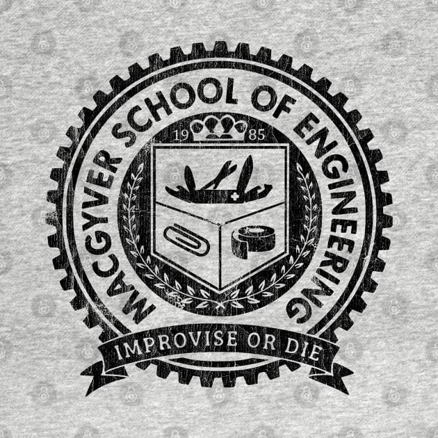 WHITE ART - MacGyver School of Engineering by TattoVINTAGE